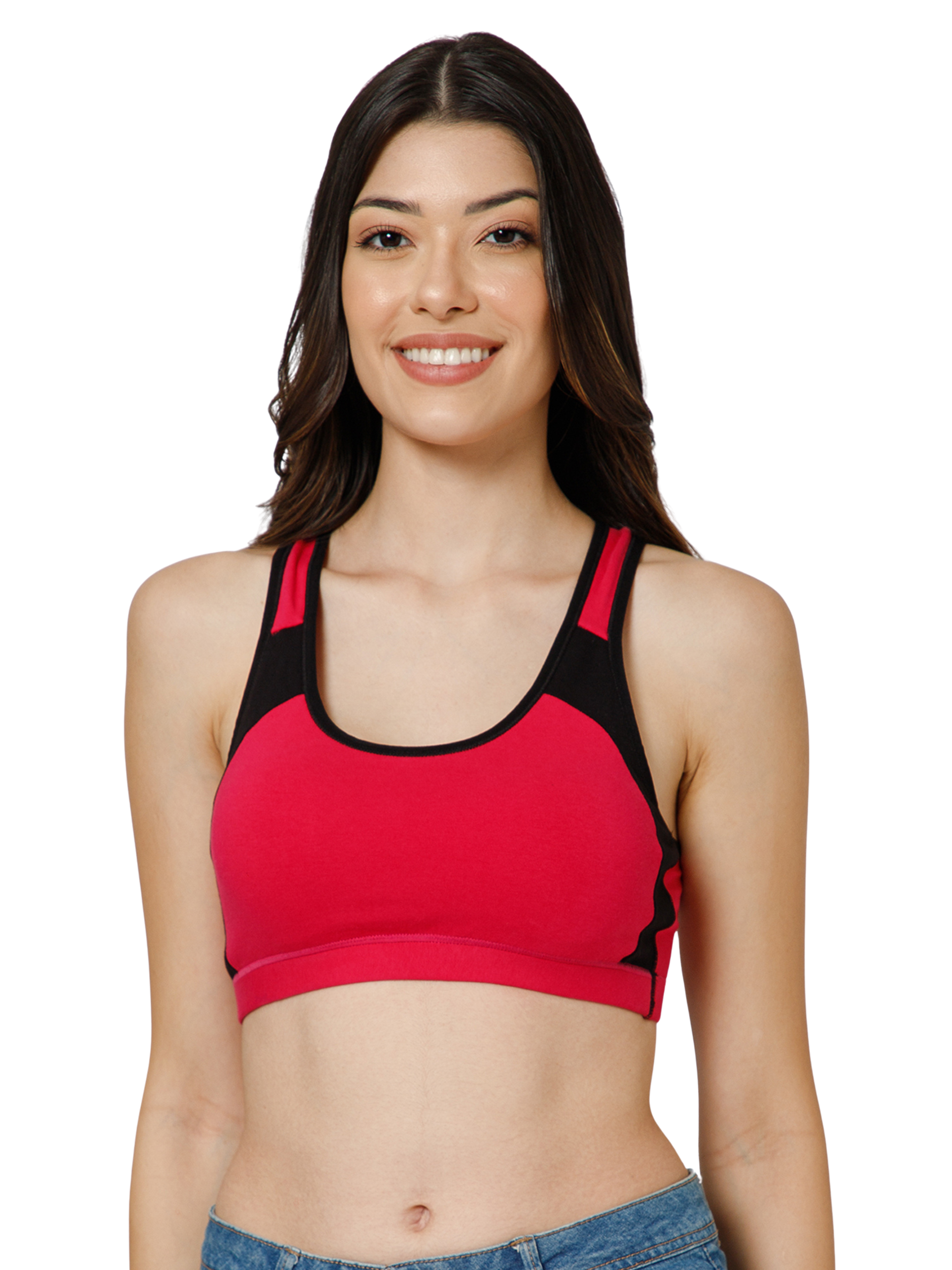 Sports Bra Cotton Racer Back